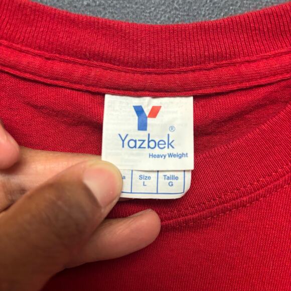 Vintage Yazbek Morelia Michoacan Mexico Shirt Embroidered Scenery Men's Large - Picture 4 of 8